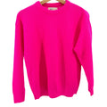Vintage 80s Donagain Neon Pink Chunky Knit Crewneck Sweater