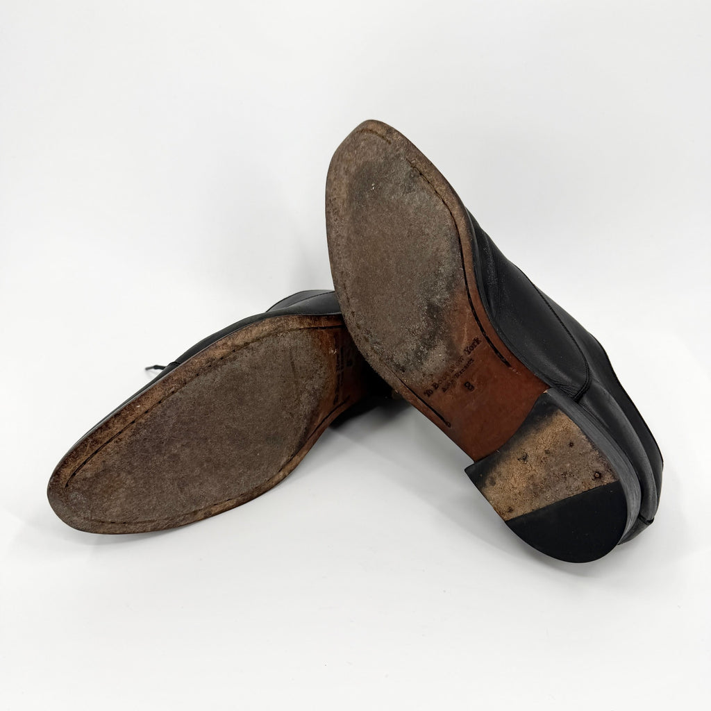 To Boot New York Black 100% Leather Adam Derrick Cap Toe Oxfords