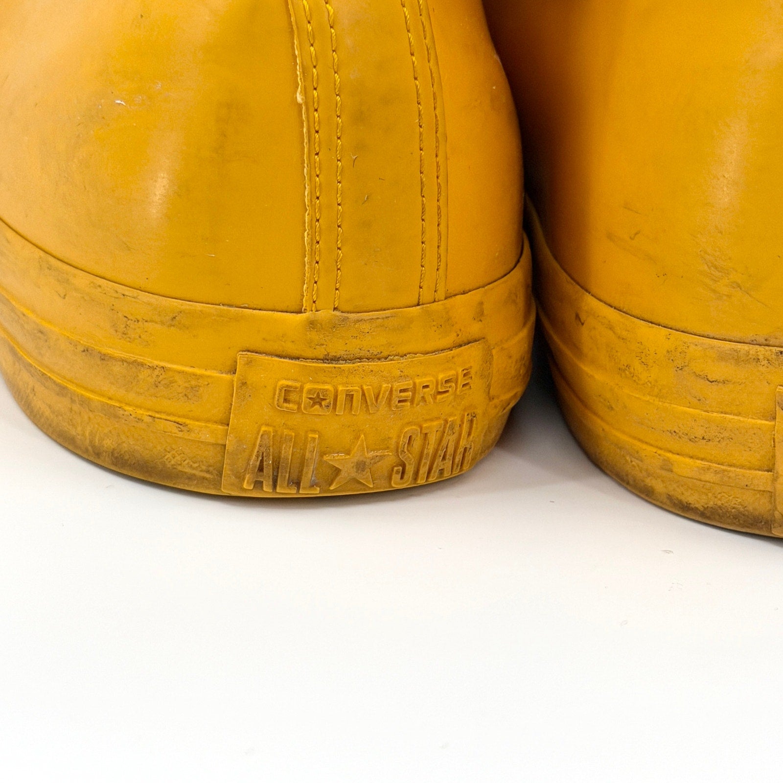 Converse Yellow Rubber Chuck Taylor All Star High Top Sneakers