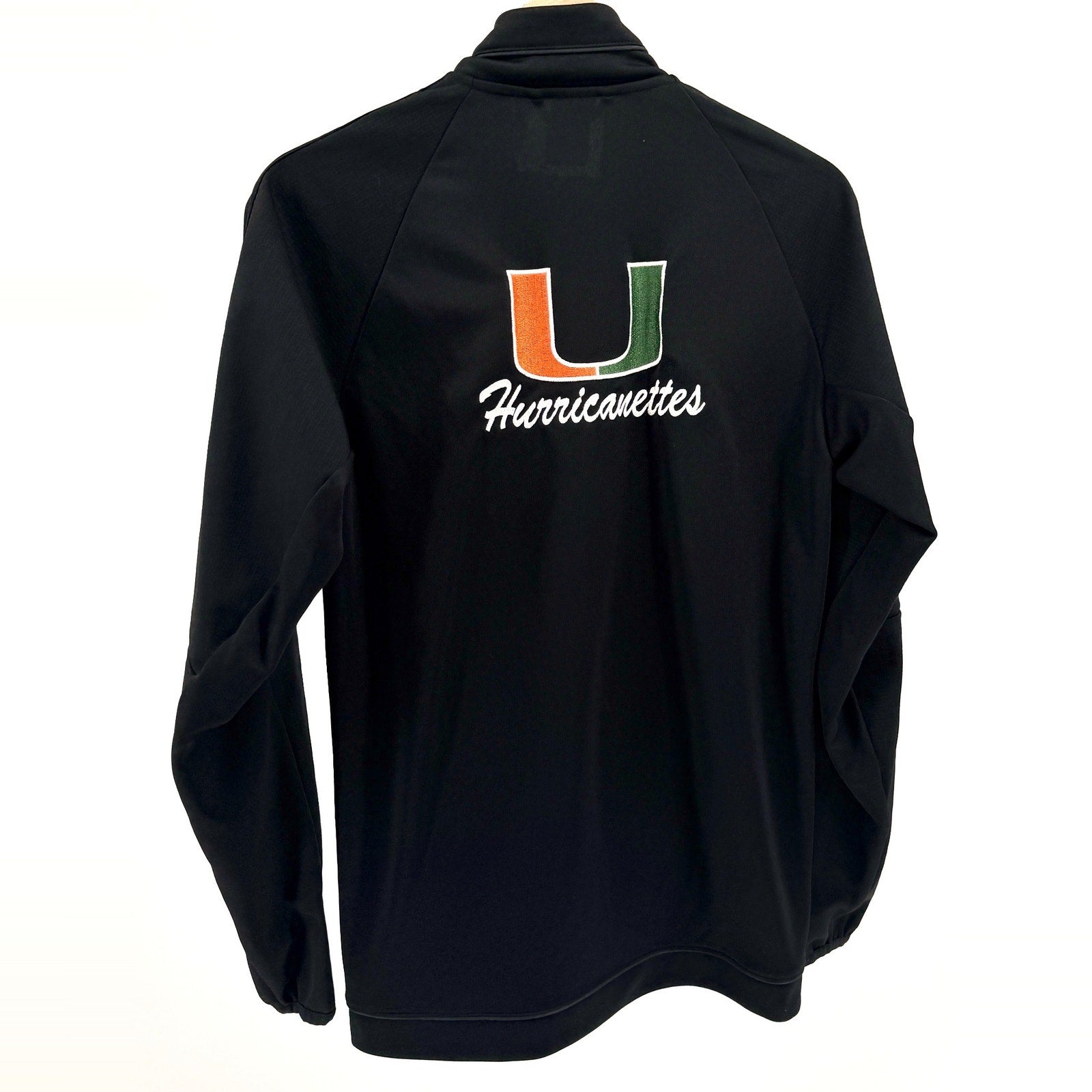 Adidas Black Climalite University of Miami Hurricanettes Training Jacket