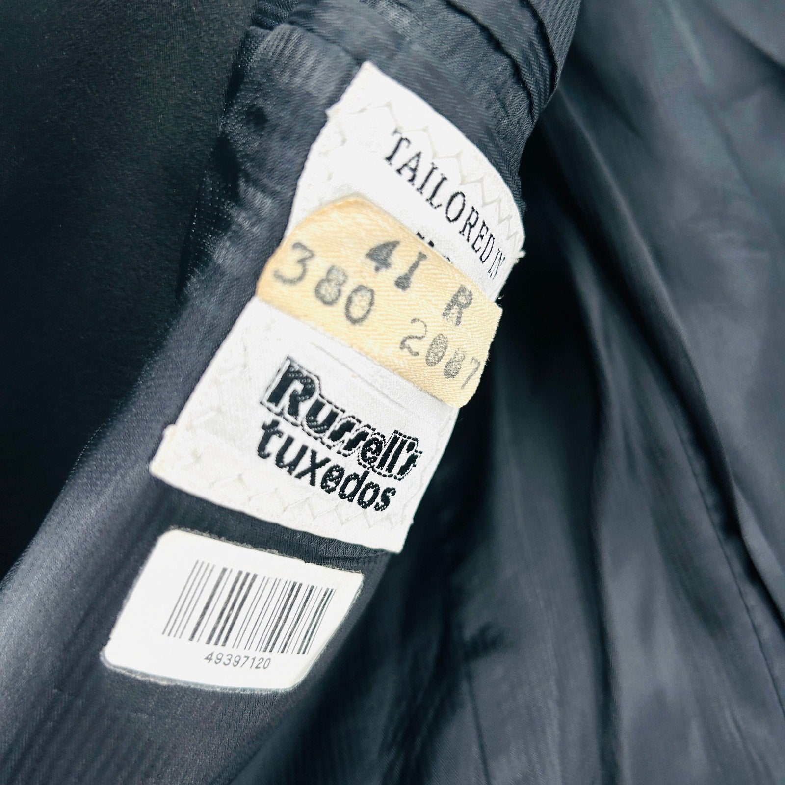 Vintage 80s Pierre Cardin Black Satin Lapel Formal Menswear Tuxedo Jacket