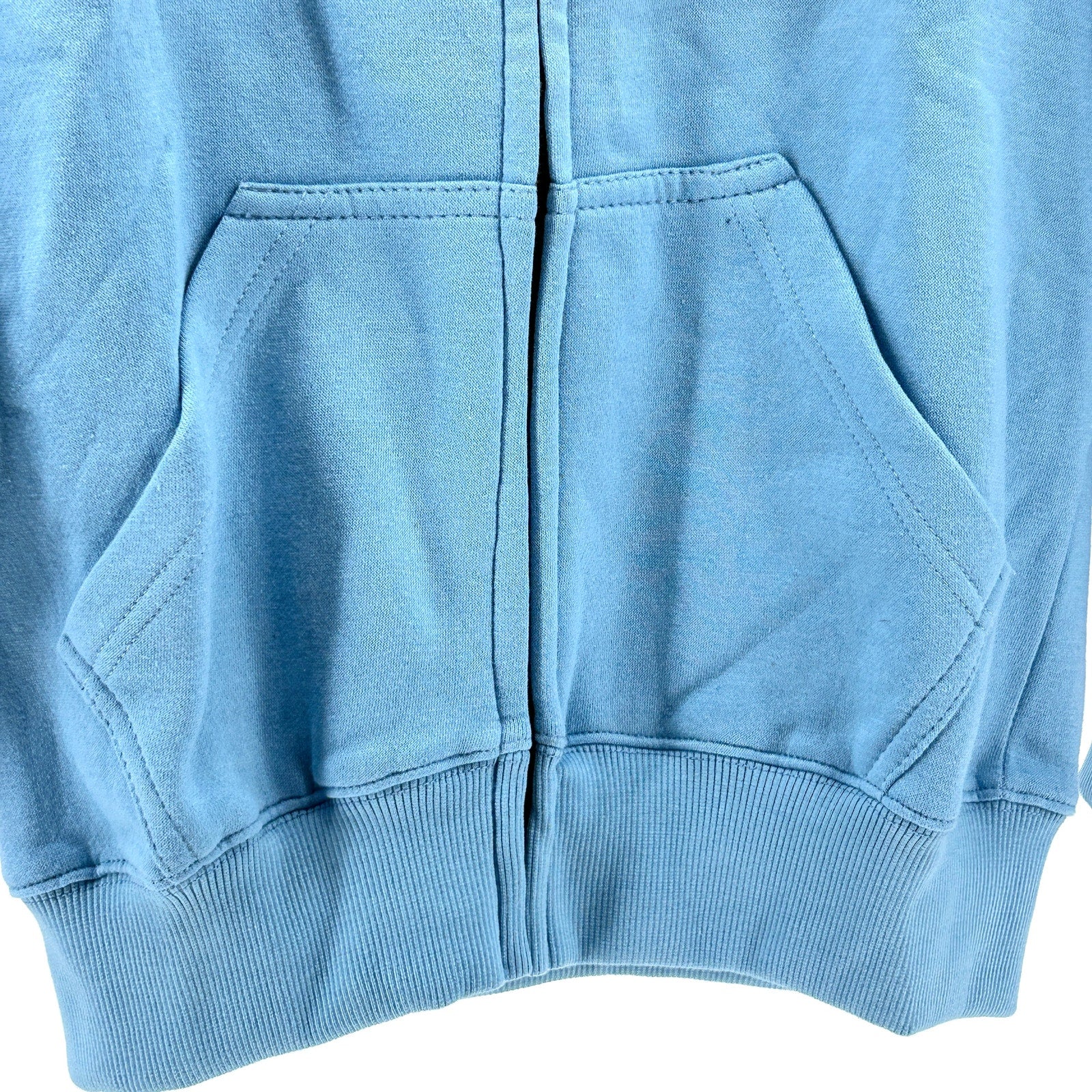 Vincent BJJ Powder Blue Carlson Gracie Miami Team Ghost Zip-Up Kids Hoodie