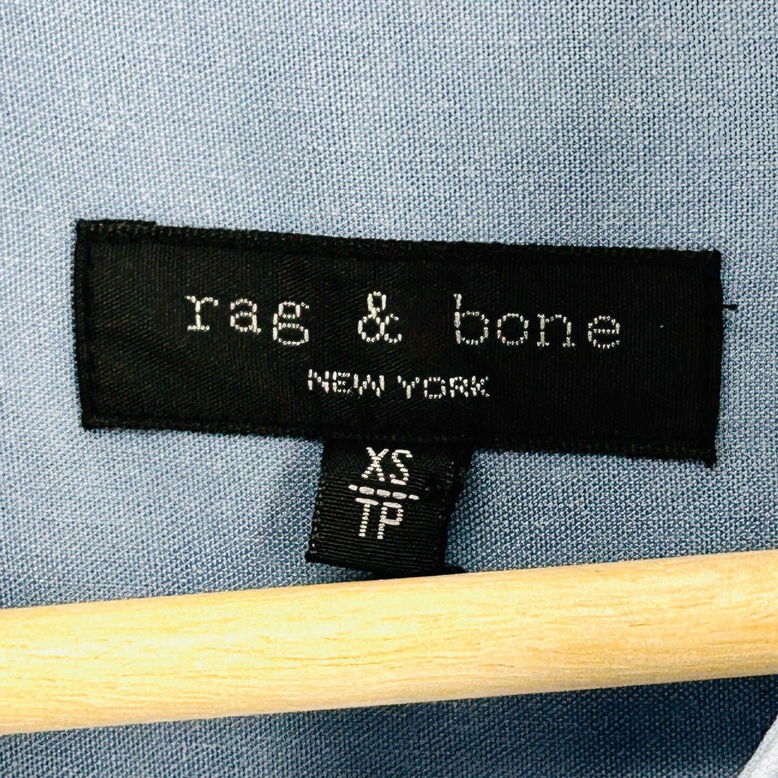 Y2K Rag & Bone Light Blue Linen Blend Button-Front Utility Jumpsuit