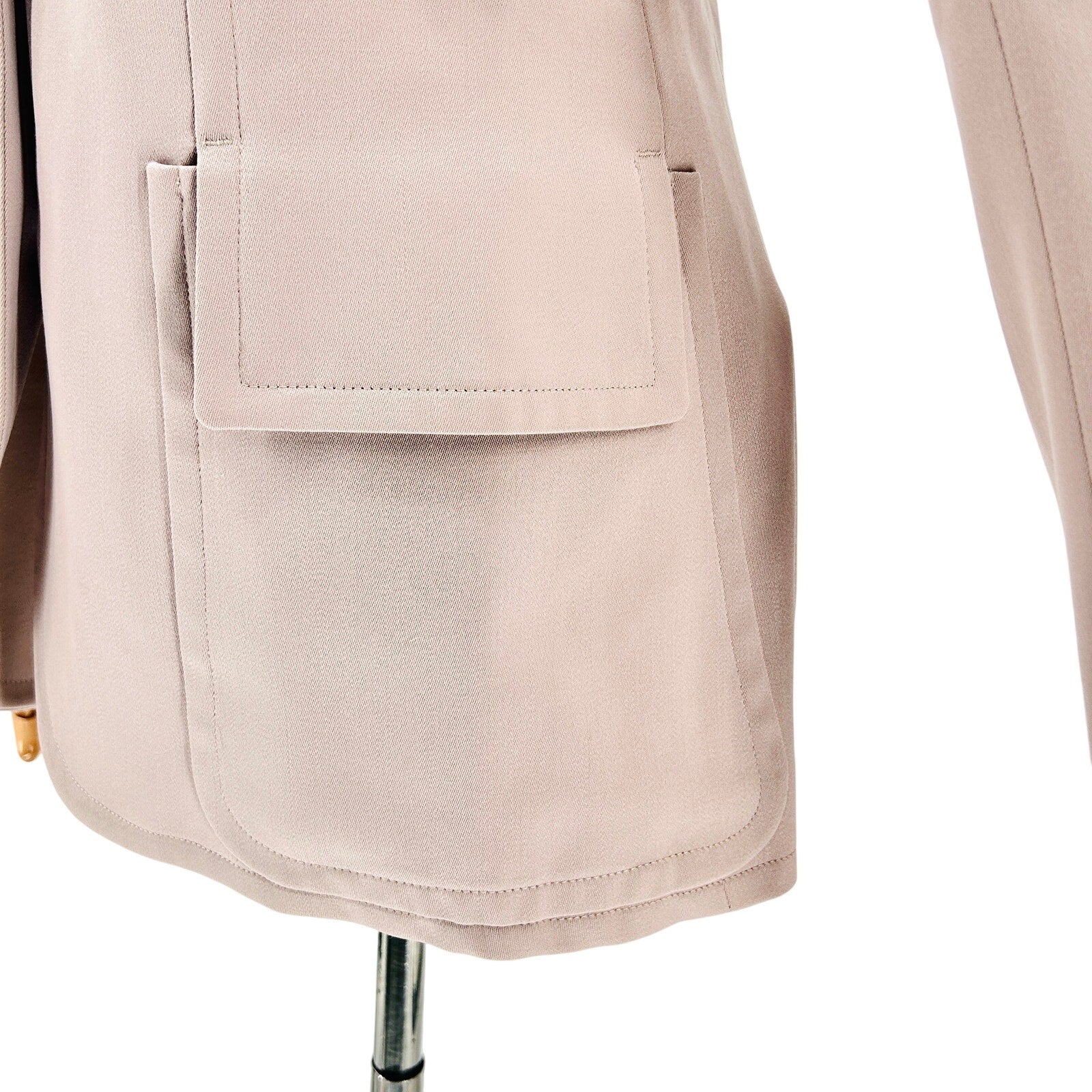 Vintage 90s Tom Ford Yves Saint Laurent Rive Gaunche Mauve 100% Wool Power Suit