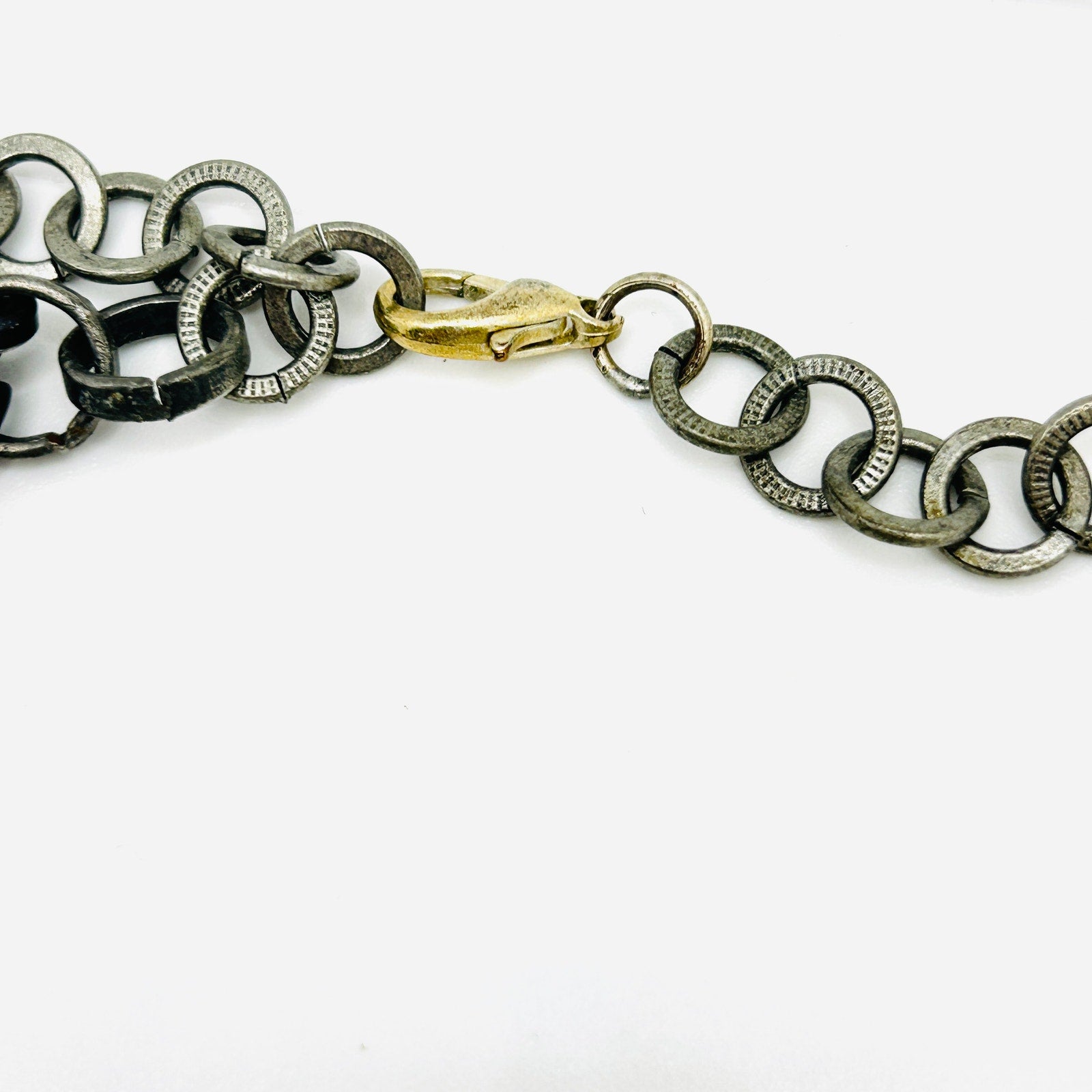 Vintage Y2K Multi-Tone Euro Coin Charm Layered Chain Necklace