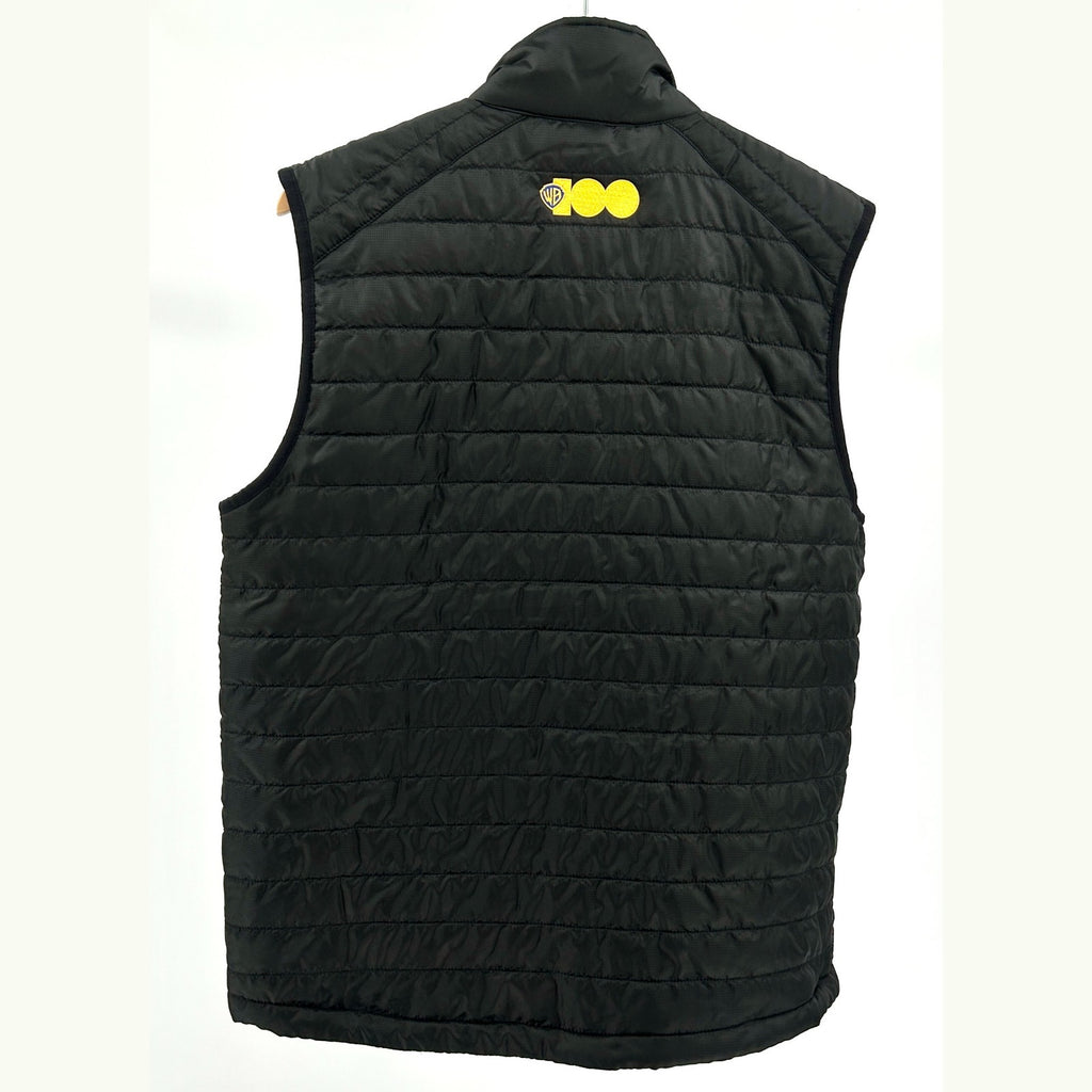 Black Polyester Quilted Warner Bros Discovery 100th Anniversary Puffer Vest