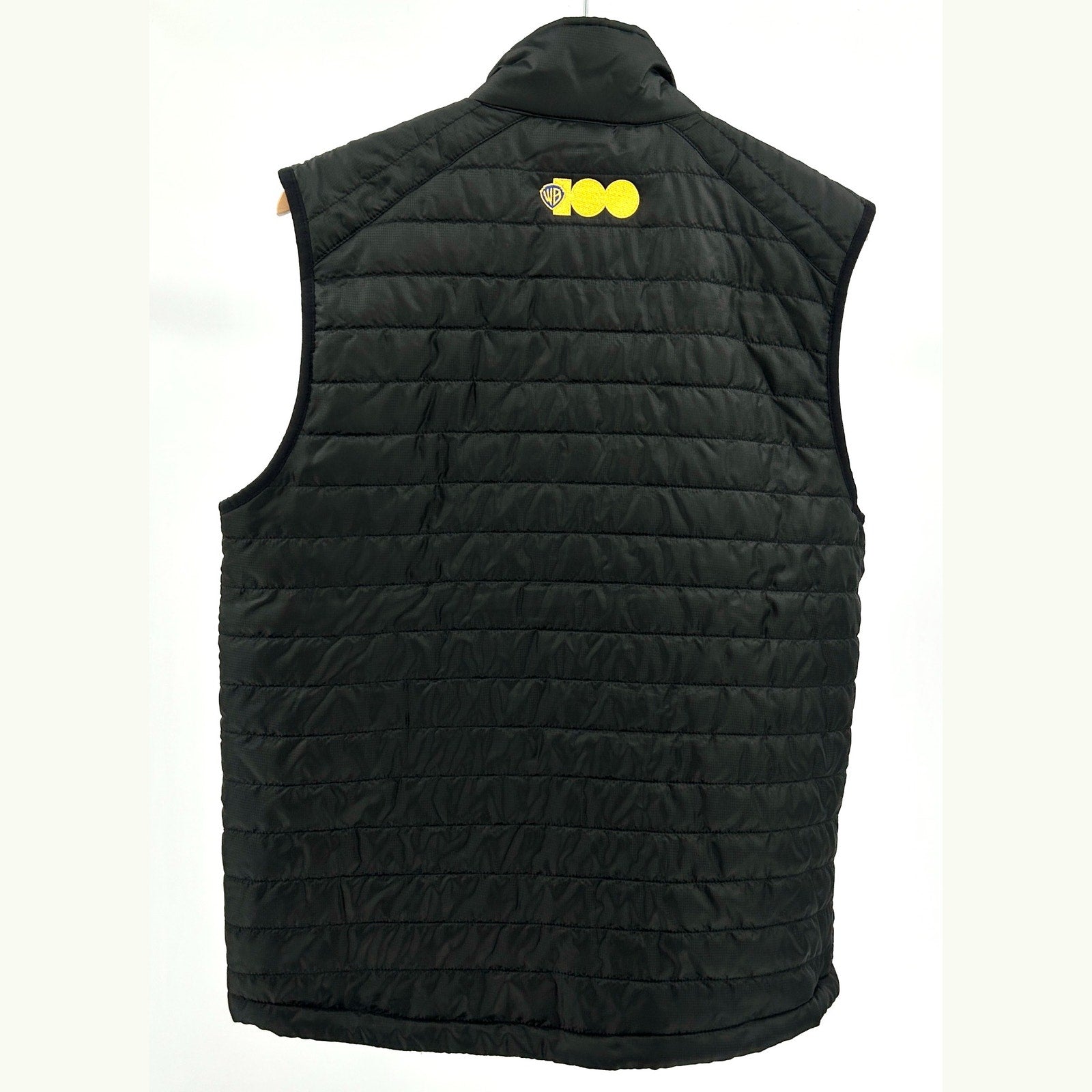 Black Polyester Quilted Warner Bros Discovery 100th Anniversary Puffer Vest