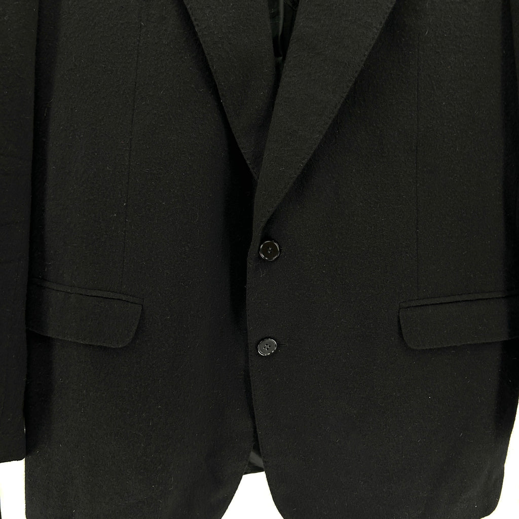 Vintage 90s Missoni Uomo Black Tailored Menswear Blazer Jacket