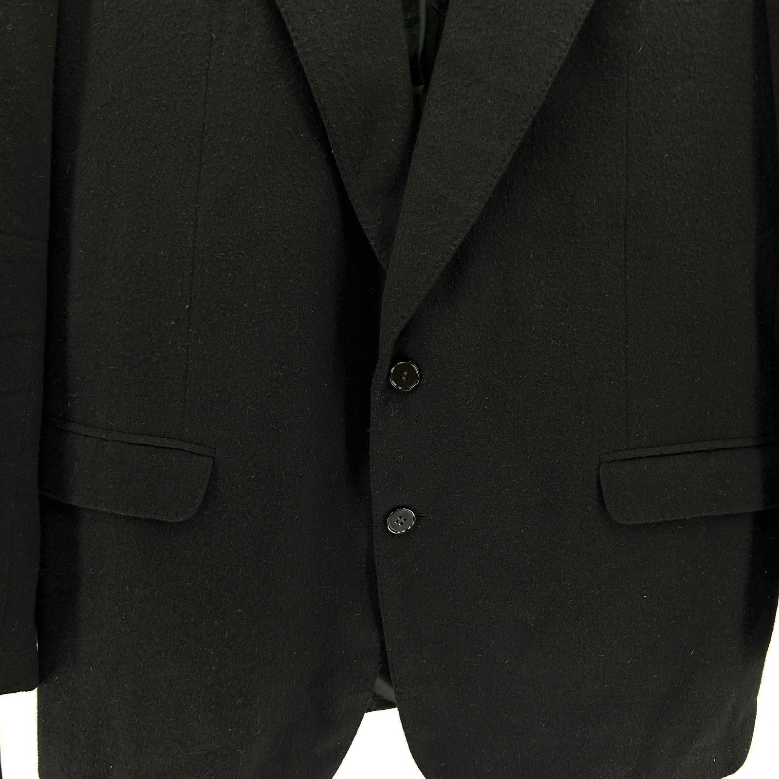Vintage 90s Missoni Uomo Black Tailored Menswear Blazer Jacket