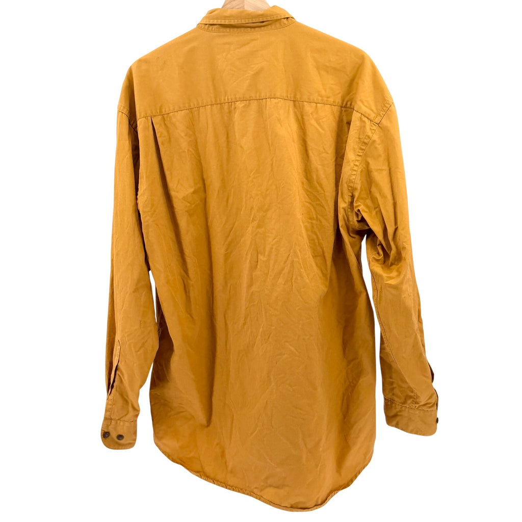 Vintage 90s Gap Yellow Ocher 100% Cotton Button Down Shirt