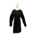 COS Black Wool Cotton Minimalist Belted Duster Jacket