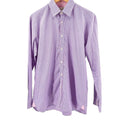 Ted Baker Endurance Pink Blue Check 100% Cotton Floral Trim Dress Shirt