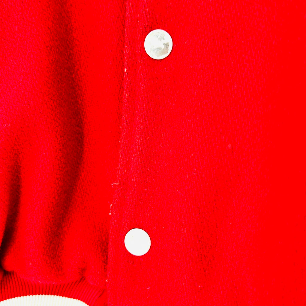 Vintage Y2K Rennoc Red White Marching Band Varsity Jacket