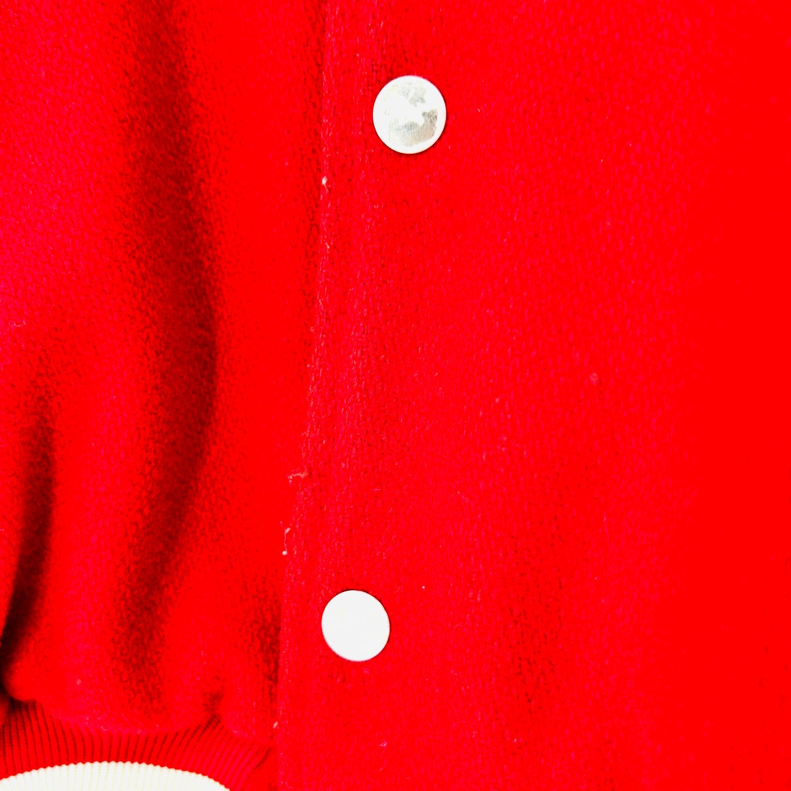 Vintage Y2K Rennoc Red White Marching Band Varsity Jacket