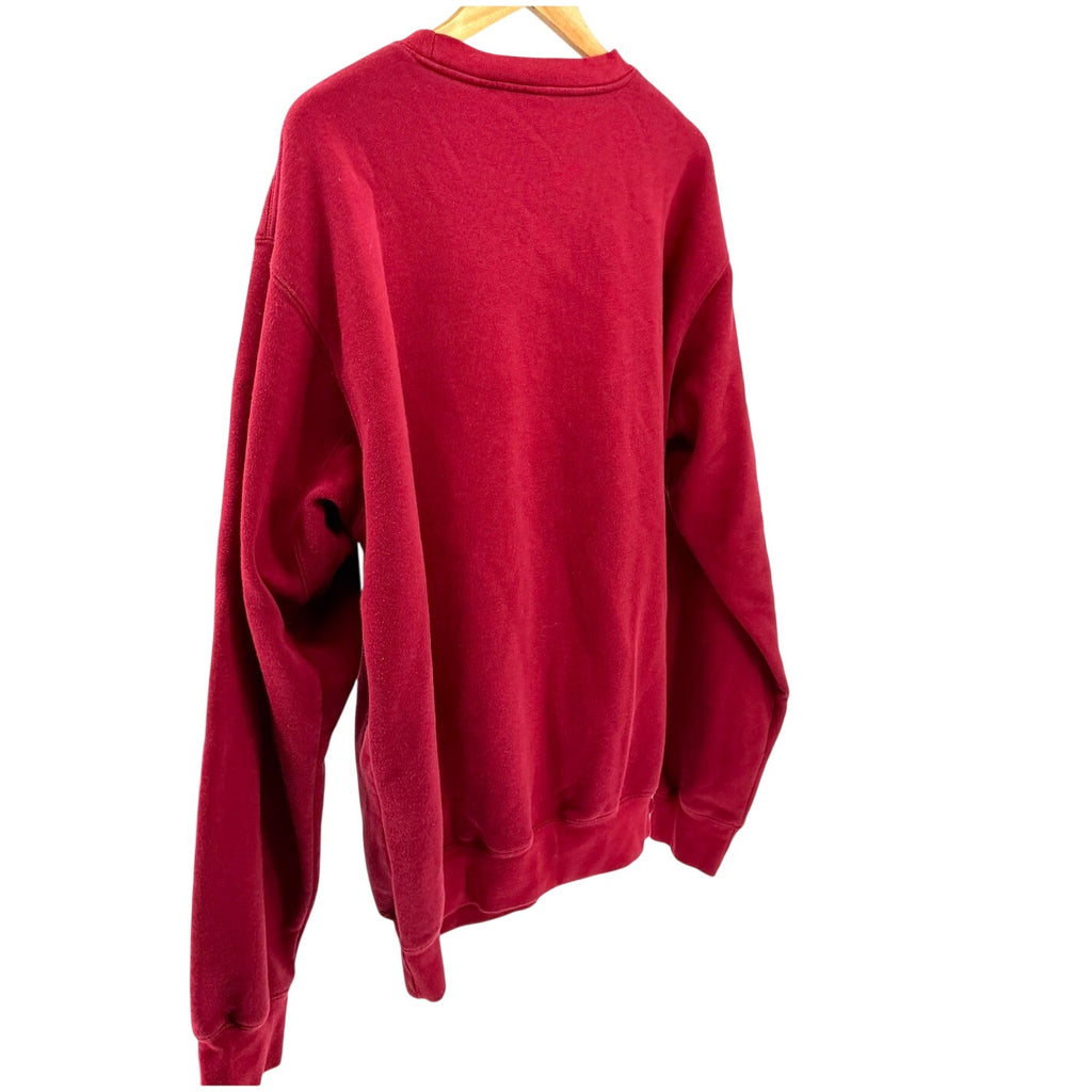 Heritage Red Yellow USC Collegiate Embroidered Patch Crewneck Sweatshirt