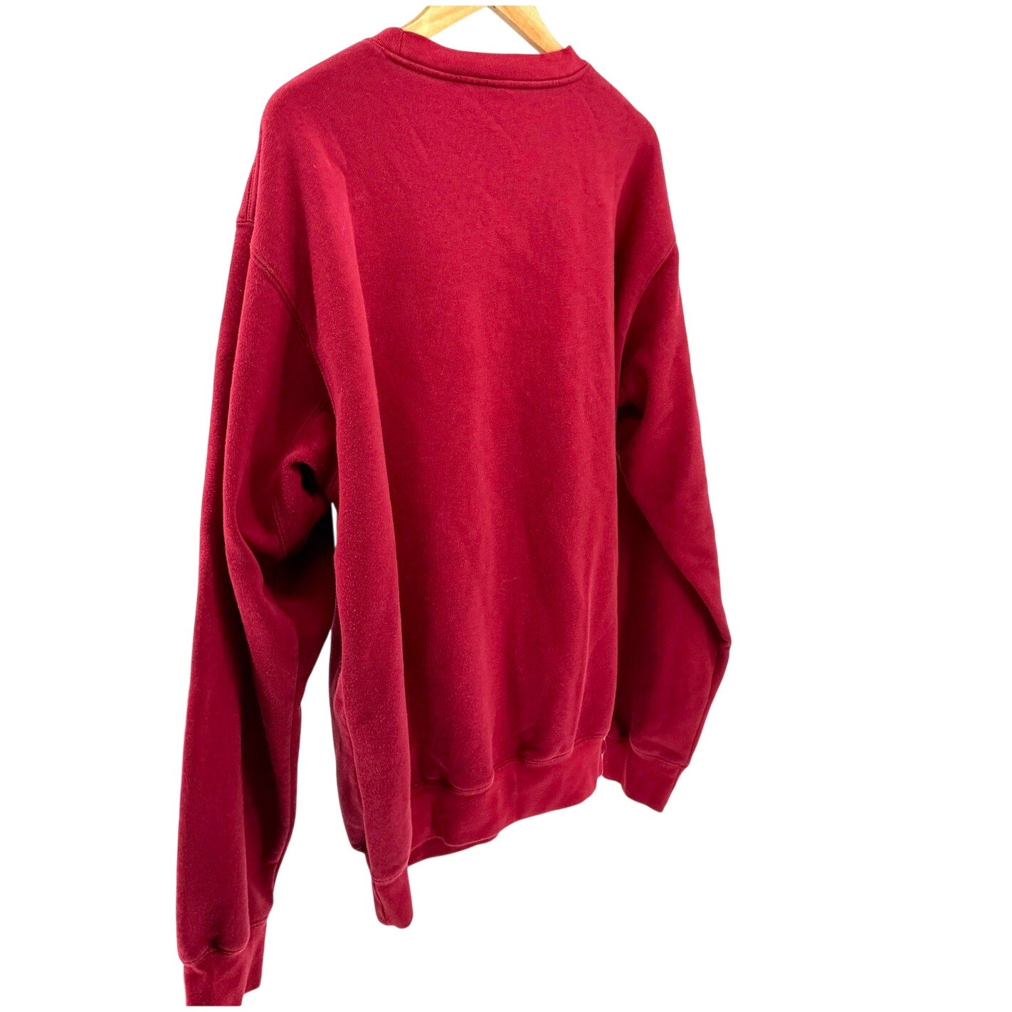 Heritage Red Yellow USC Collegiate Embroidered Patch Crewneck Sweatshirt