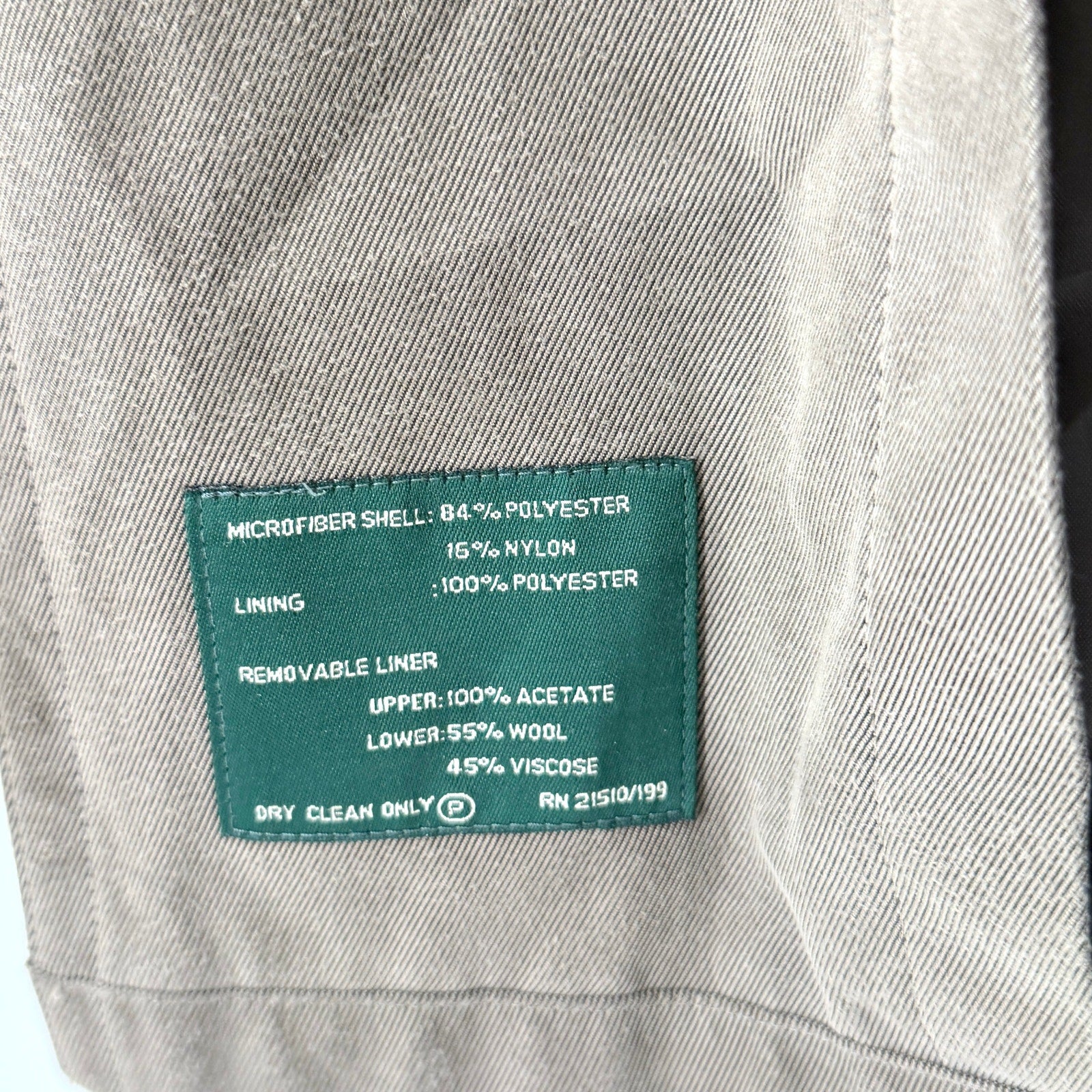 Vintage 90s Lauren Ralph Lauren Olive Green Beltless Trenchcoat