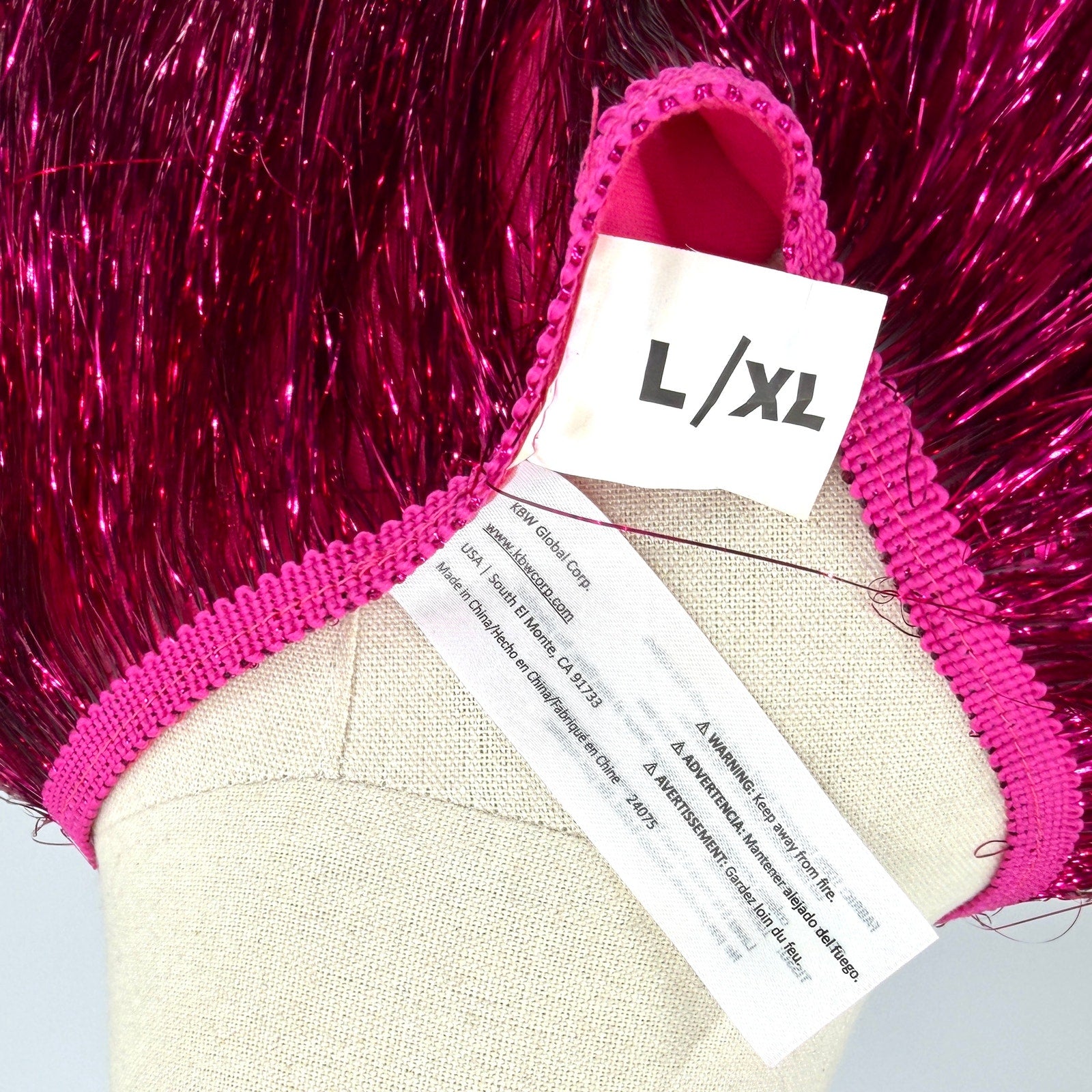 KBW Hot Pink Metallic Glam Shimmer Tiered Fringe Party Jacket