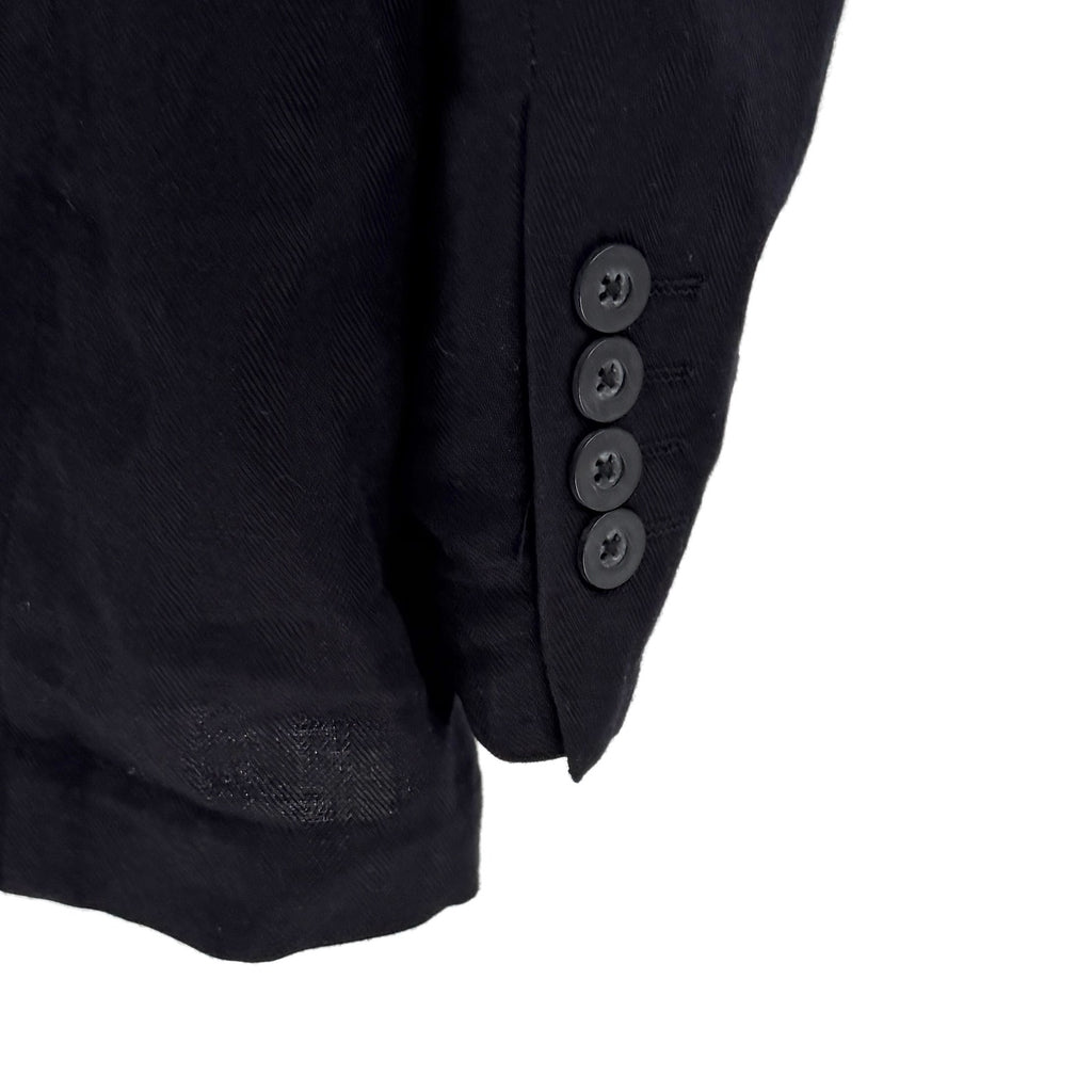 Cubavera Black Minimalist Casual Two Button Blazer Tuxedo Jacket