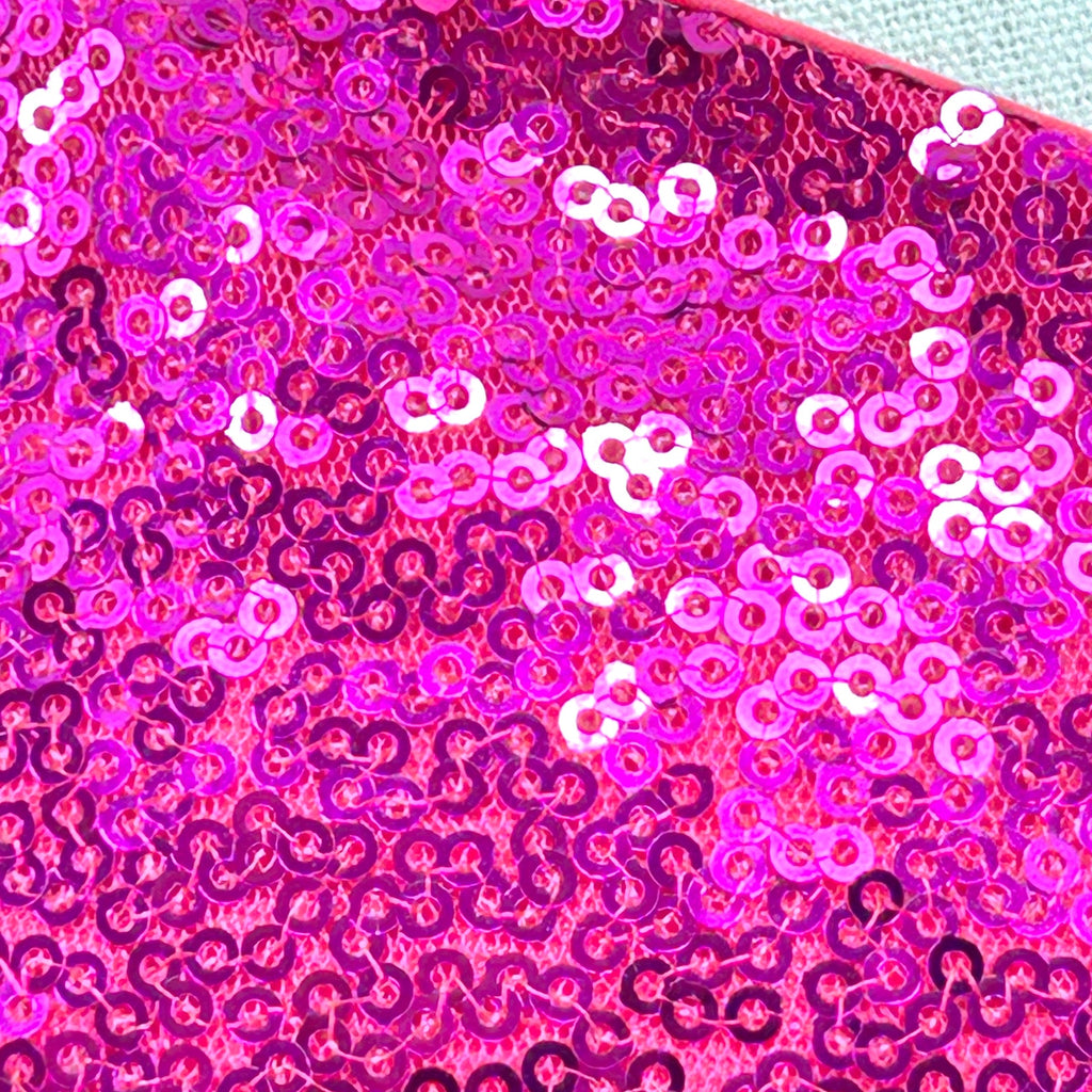 Vintage Y2k Custom Pink Sequin Mermaid Strapless Structured Gown