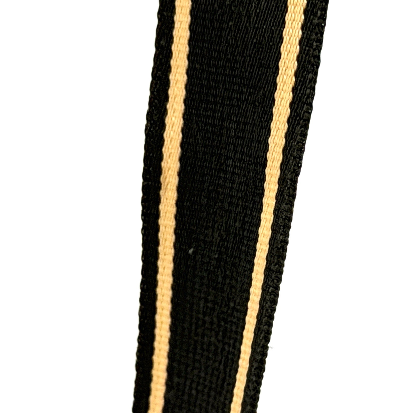 Lauren Ralph Lauren Black Nylon Striped Strap Mini Shoulder Bag