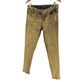 Lauren Ralph Lauren Black Gold Coated Metallic Skinny Denim Jeans