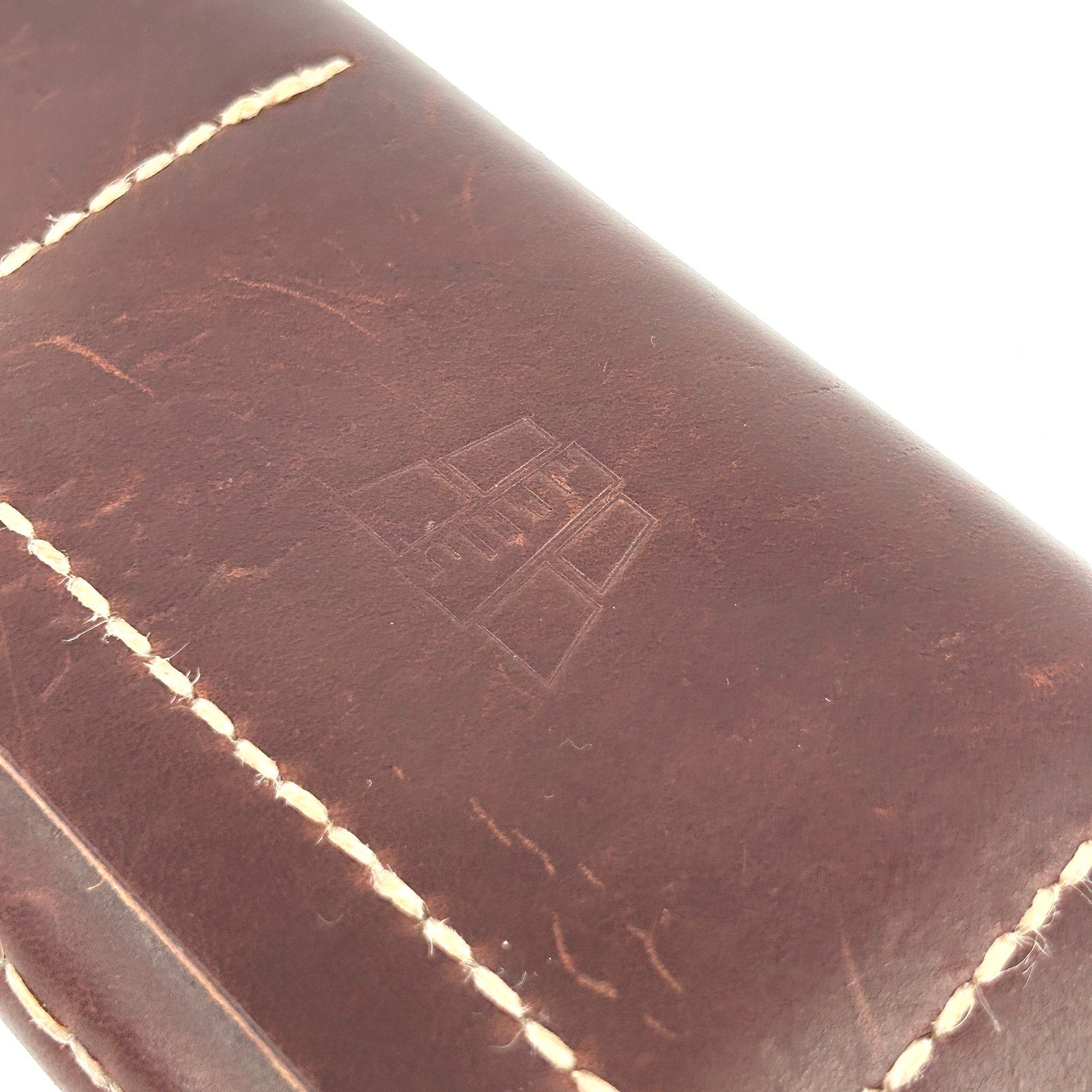 Brown Genuine Leather Heavyweight Snap Closure Wallet