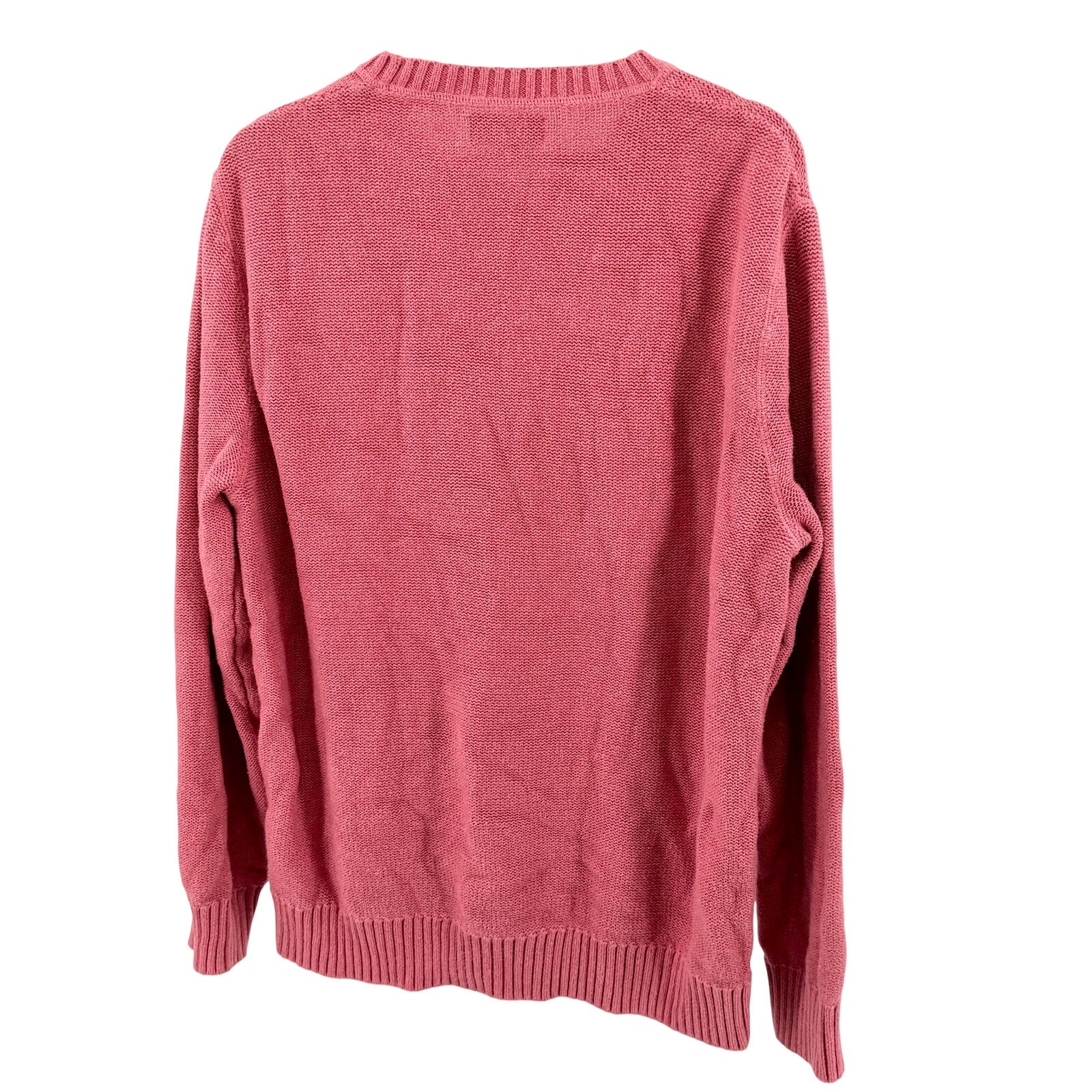 J.Crew Pink 100% Cotton Classic Preppy Crewneck Sweater