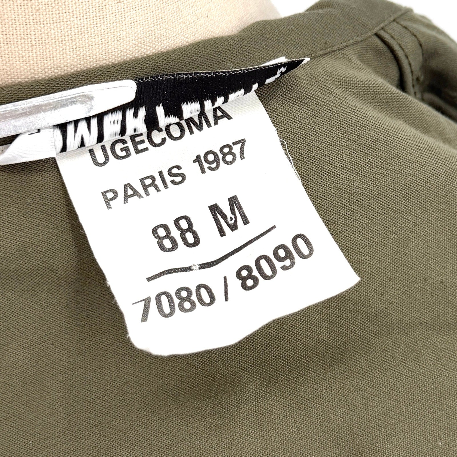 Tomer Peretz Green Hand Painted War Is Over Collection Military Field Jacket