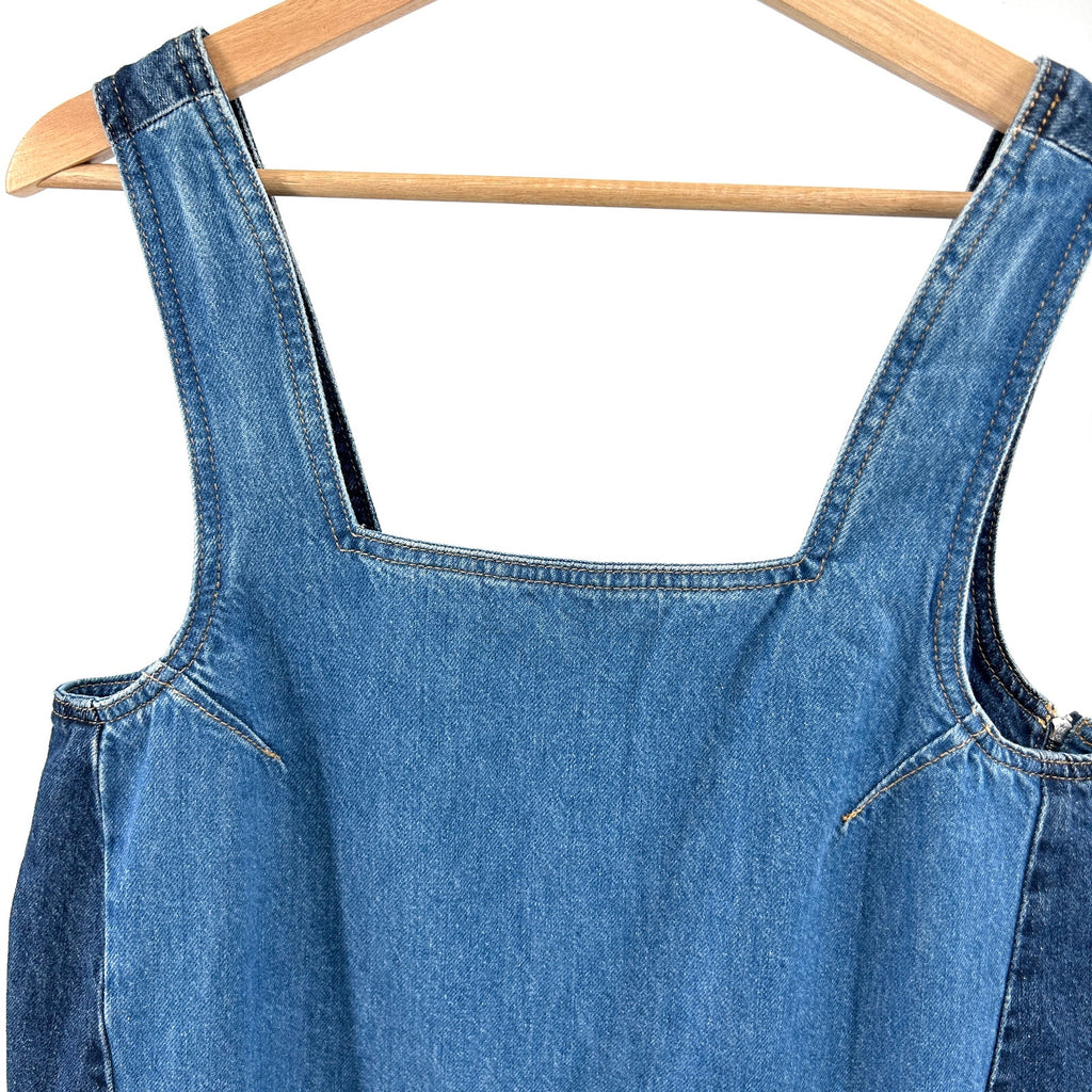 Vintage Y2K Pepe Jeans London Two Tone Denim Mini Dress