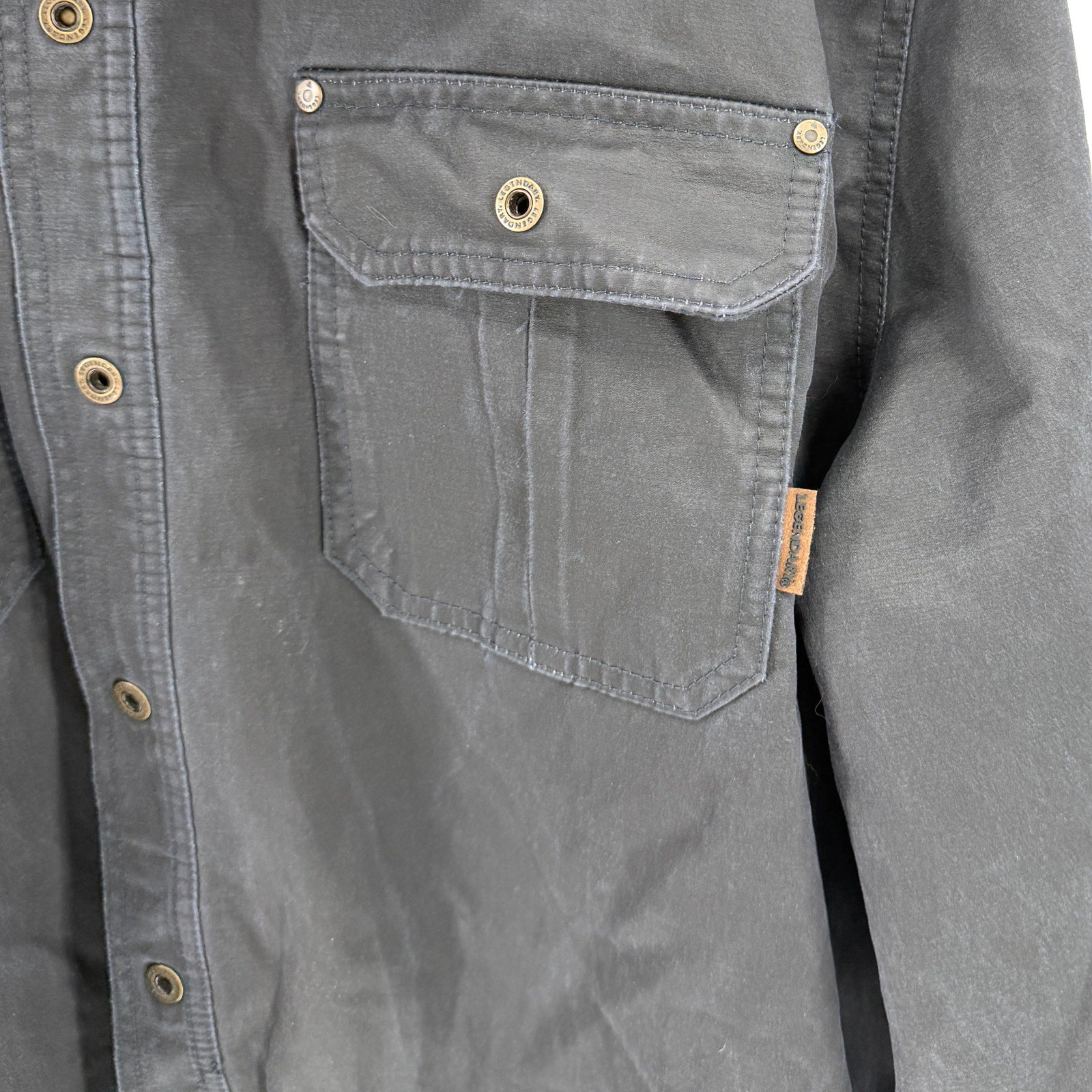 Legendary Whitetails Navy Blue Journeyman Flannel Lined Chore Jacket