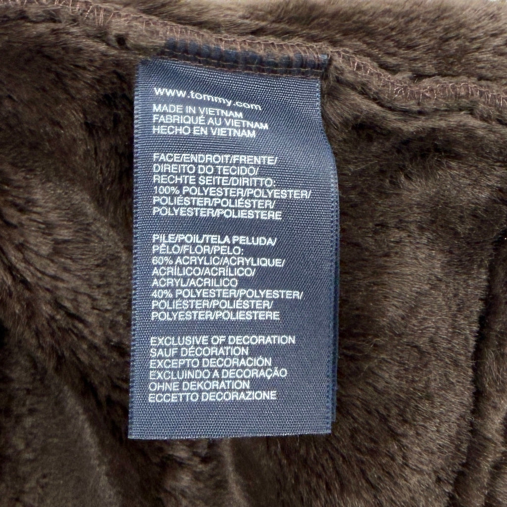 Tommy Hilfiger Chocolate Brown Faux Shearling Trucker Jacket