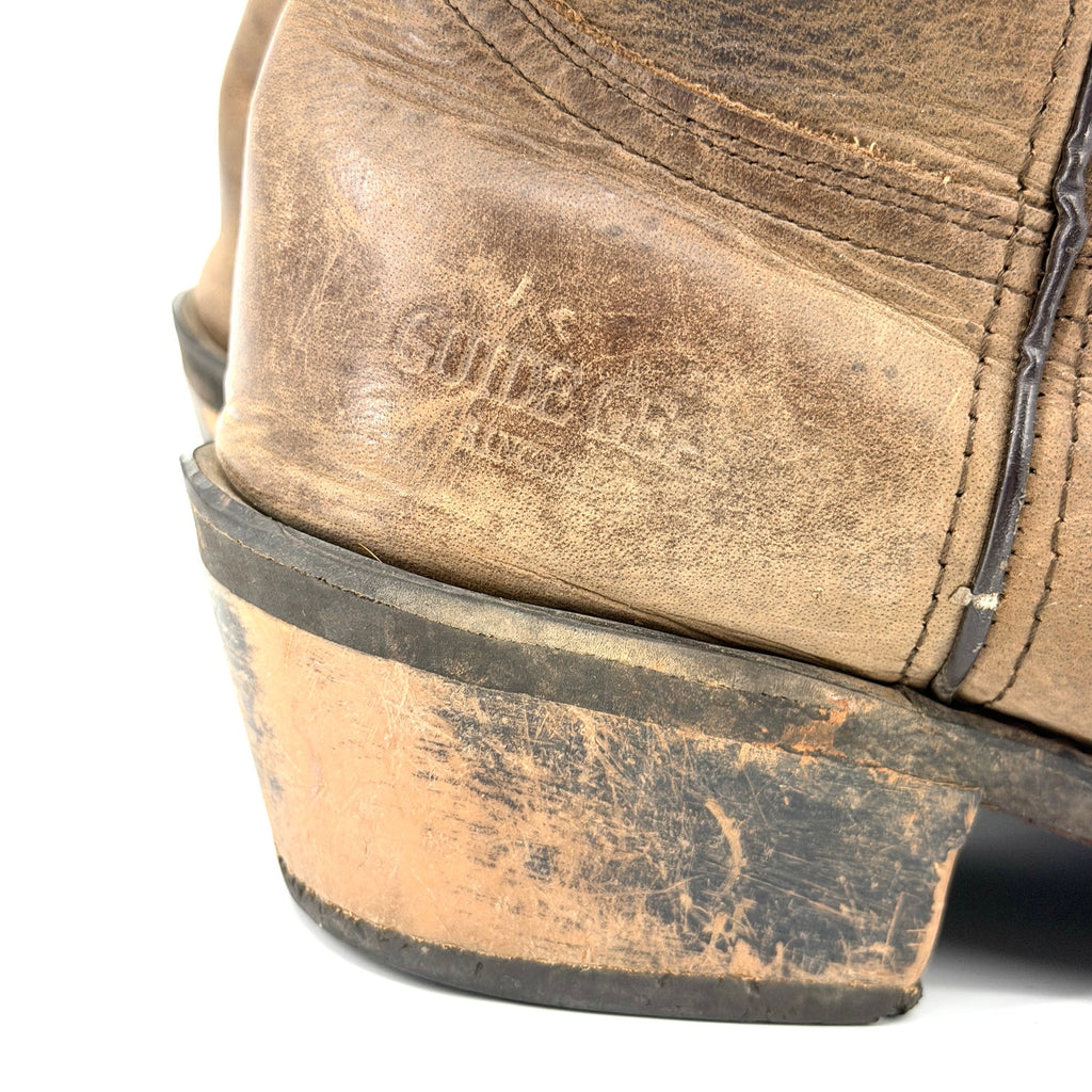 Guide Gear Distressed Brown Genuine Leather Western Cowboy Boots Shoes