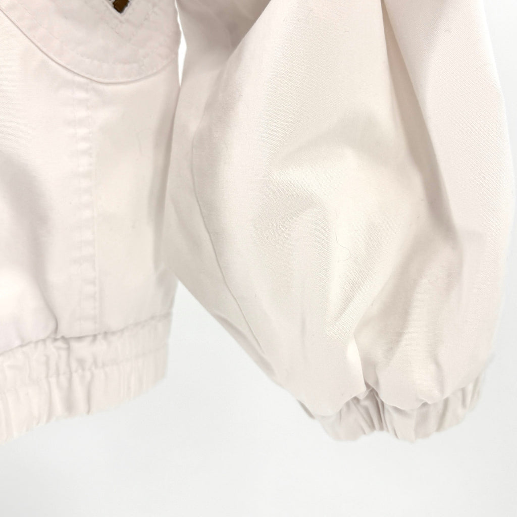 Vintage 90s PAO Originals White Sporty Drawstring Windbreaker Jacket
