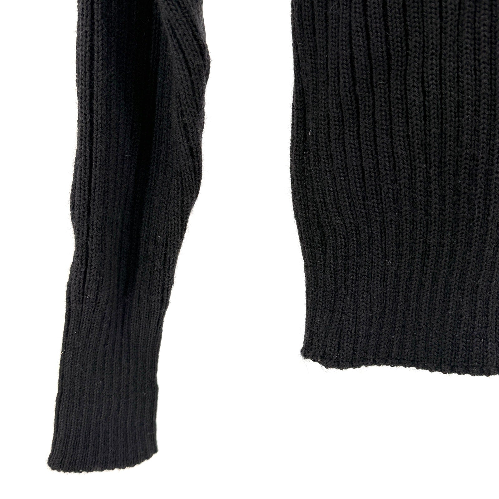 Vintage 90s Brigade Quartermasters Ltd Black 100% Wool "Woolly Pully" Sweater