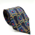 Vintage 90s Tommy Hilfiger Navy 100% Silk Rugby Crest Necktie