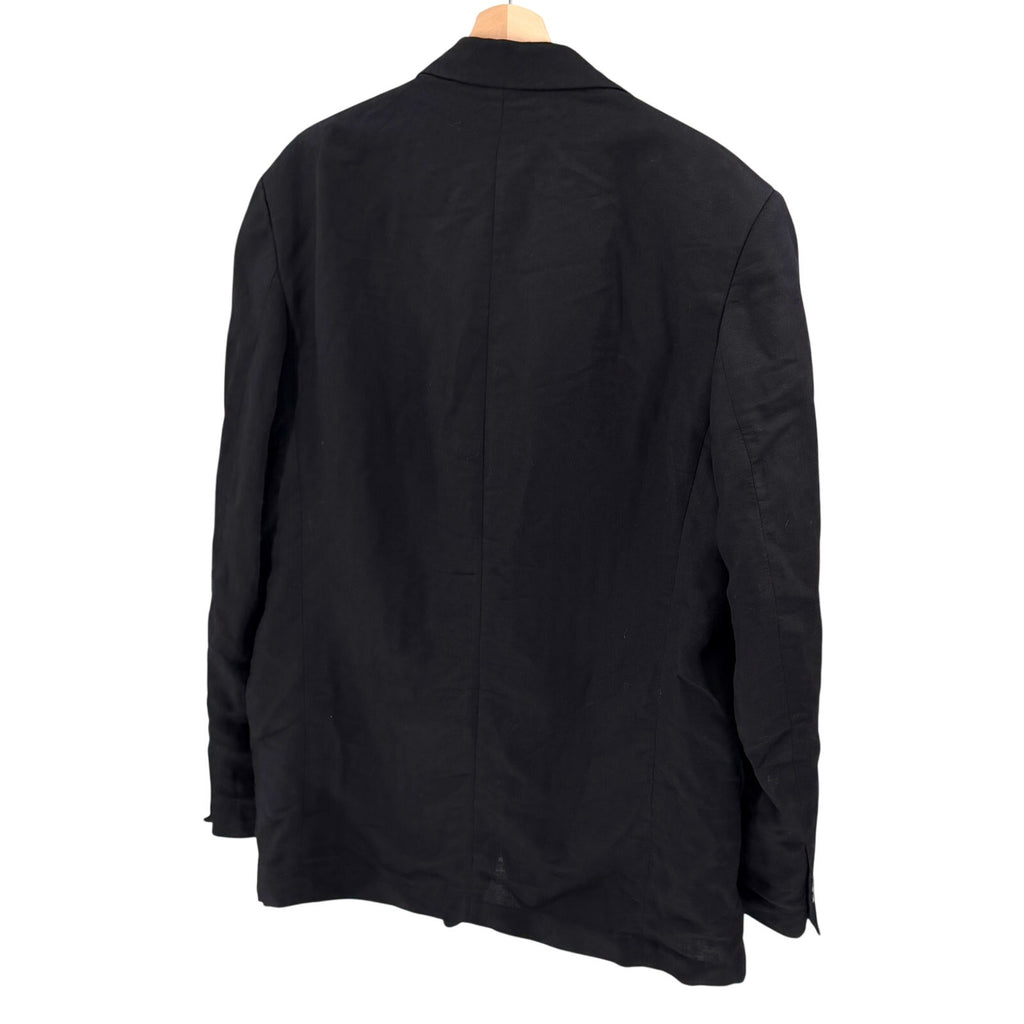 Cubavera Black Minimalist Casual Two Button Blazer Tuxedo Jacket