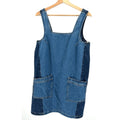 Vintage Y2K Pepe Jeans London Two Tone Denim Mini Dress
