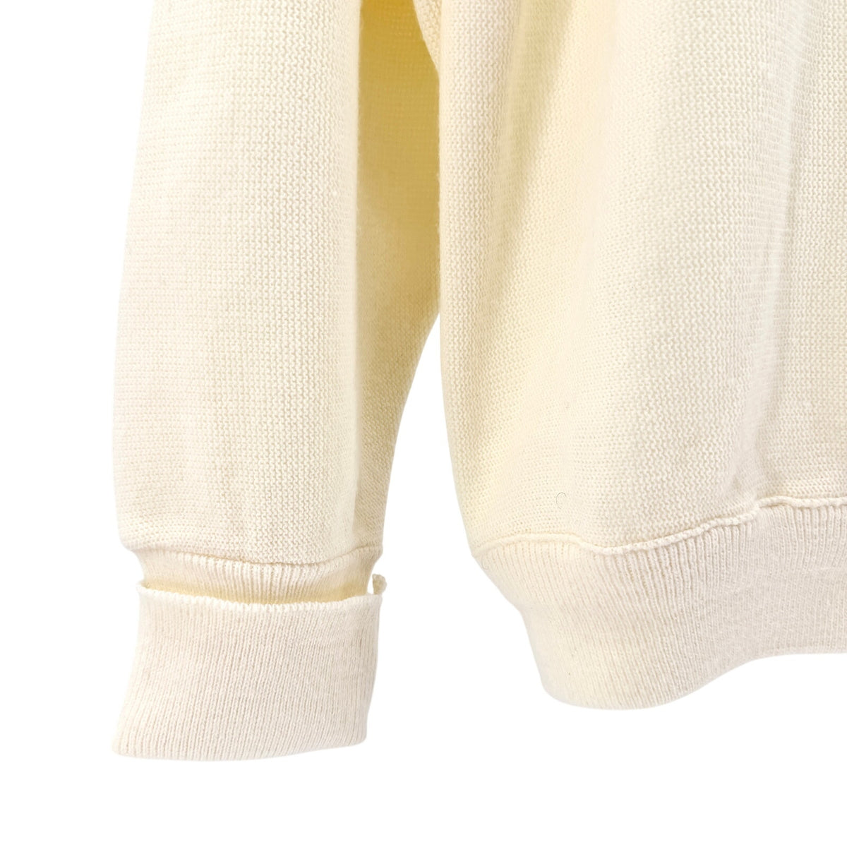 Vintage 90s IZOD Preppy Golf Cream Chest Logo Cardigan Sweater