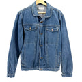 Vintage 90s Katana Texwood Blue 100% Cotton Grunge Trucker Denim Jacket
