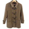 Tommy Hilfiger Brown 100% Wool Toggle Duffle Coat