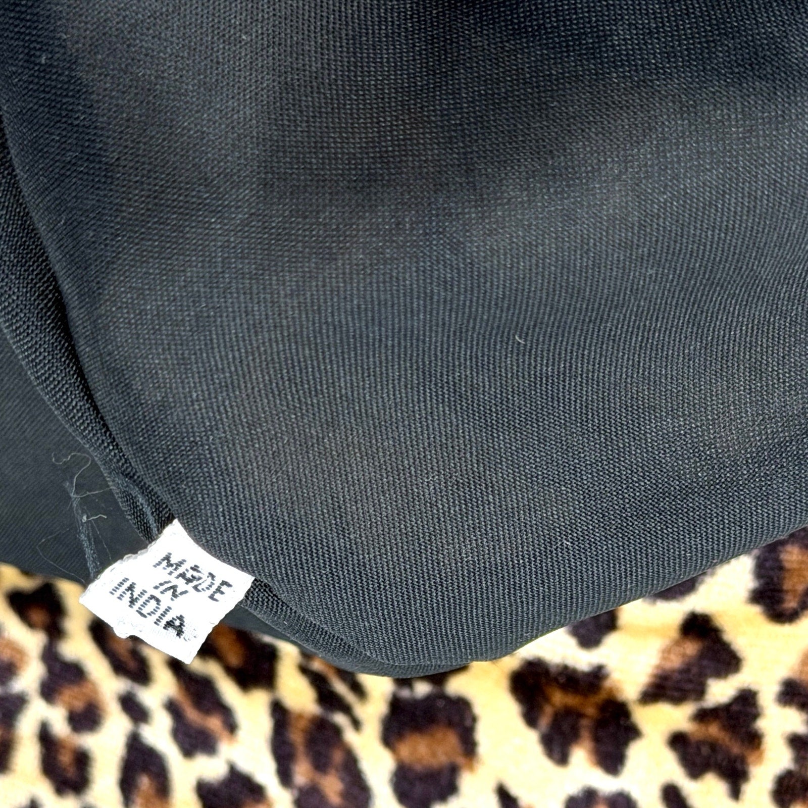 Vintage 90s Leopard Velvet Gold Studded Wire Brim Bucket Hat
