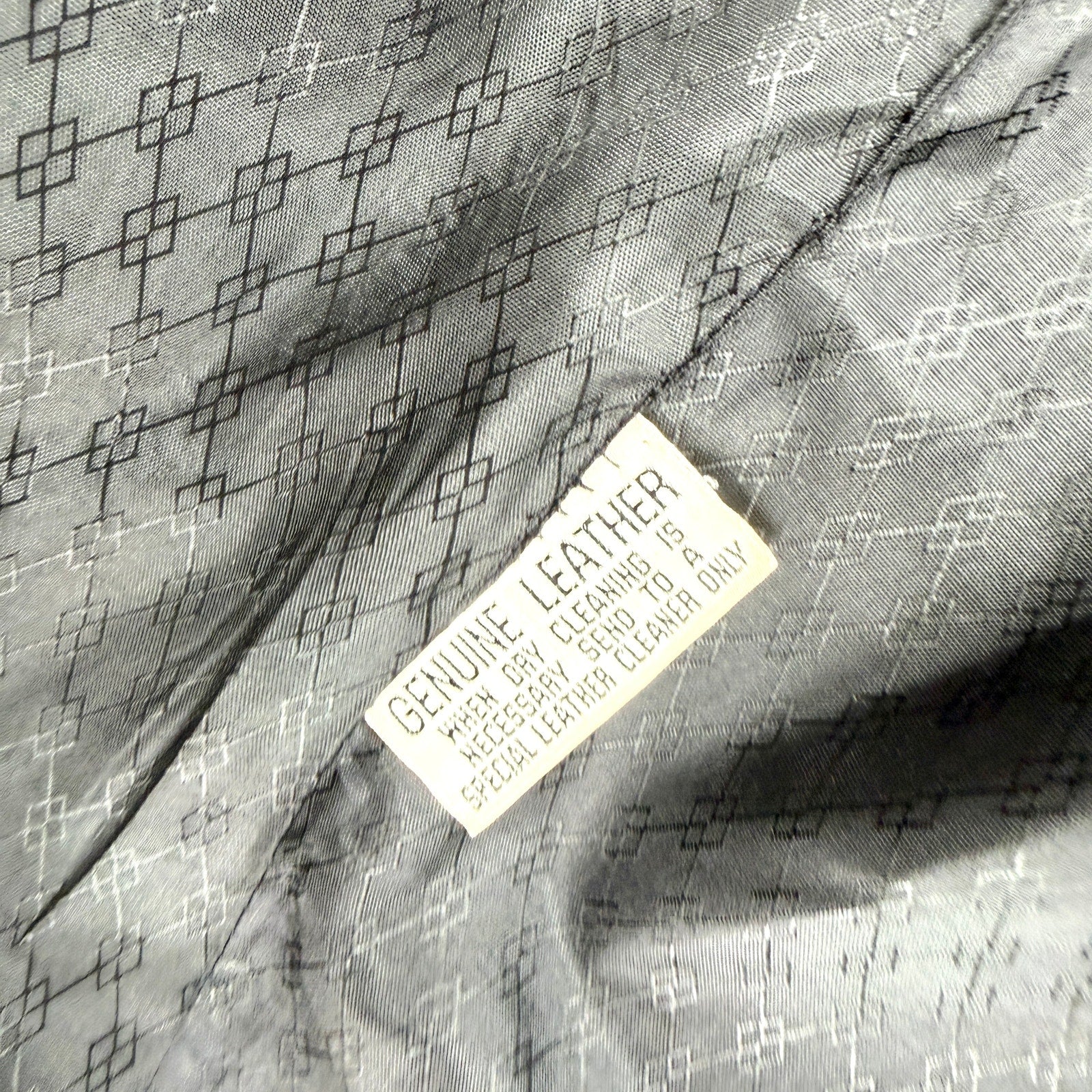 Vintage 80s Black Genuine Leather Textured Panel Blazer Jacket