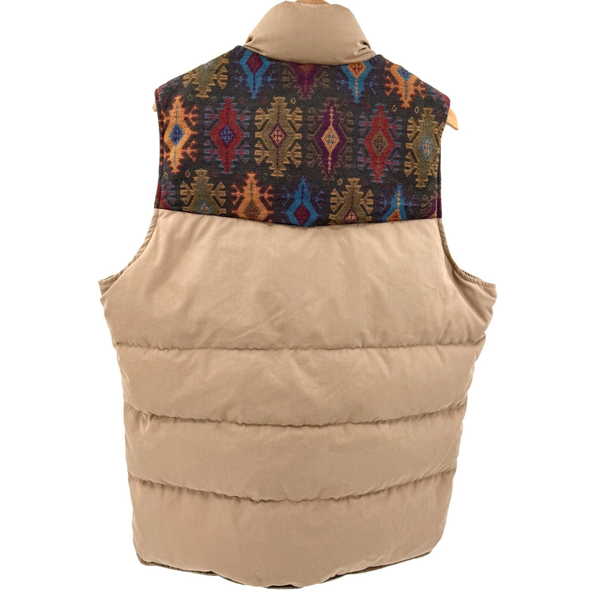 NWT Lifetime Collective Sand Aztec Print Down Puffer Vest
