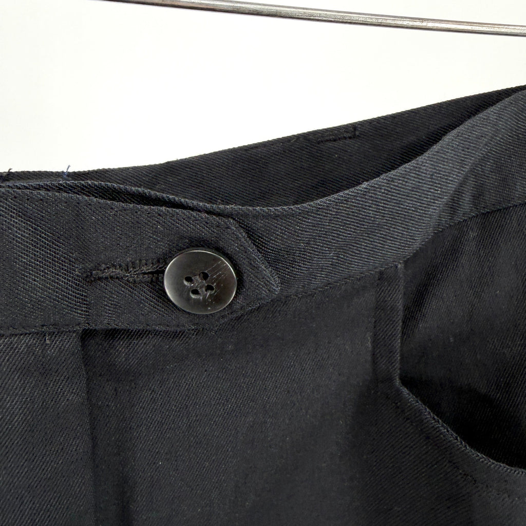 Vintage 90s Hunt Club Minimalist Black Preppy Back Slit Pencil Maxi Skirt
