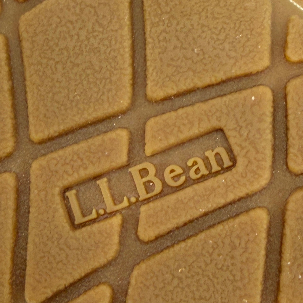 LL Bean Brown Genuine Suede Shearling Moccasin Slippers