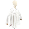 RARE Point Off View Marina Testino White 100% Cotton Mini Shirt Dress