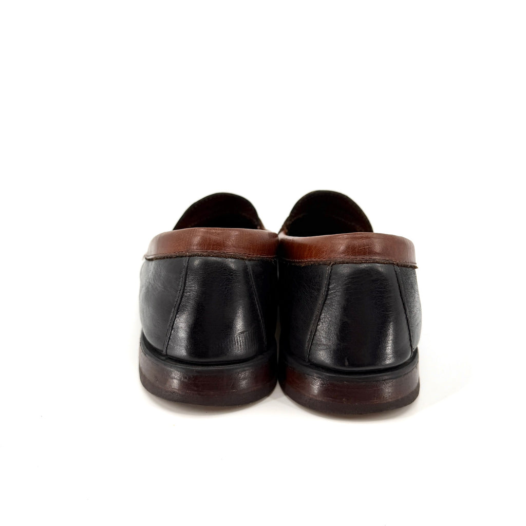 GH Bass Weejuns 75th Anniversary Black Brown Leather Penny Loafers