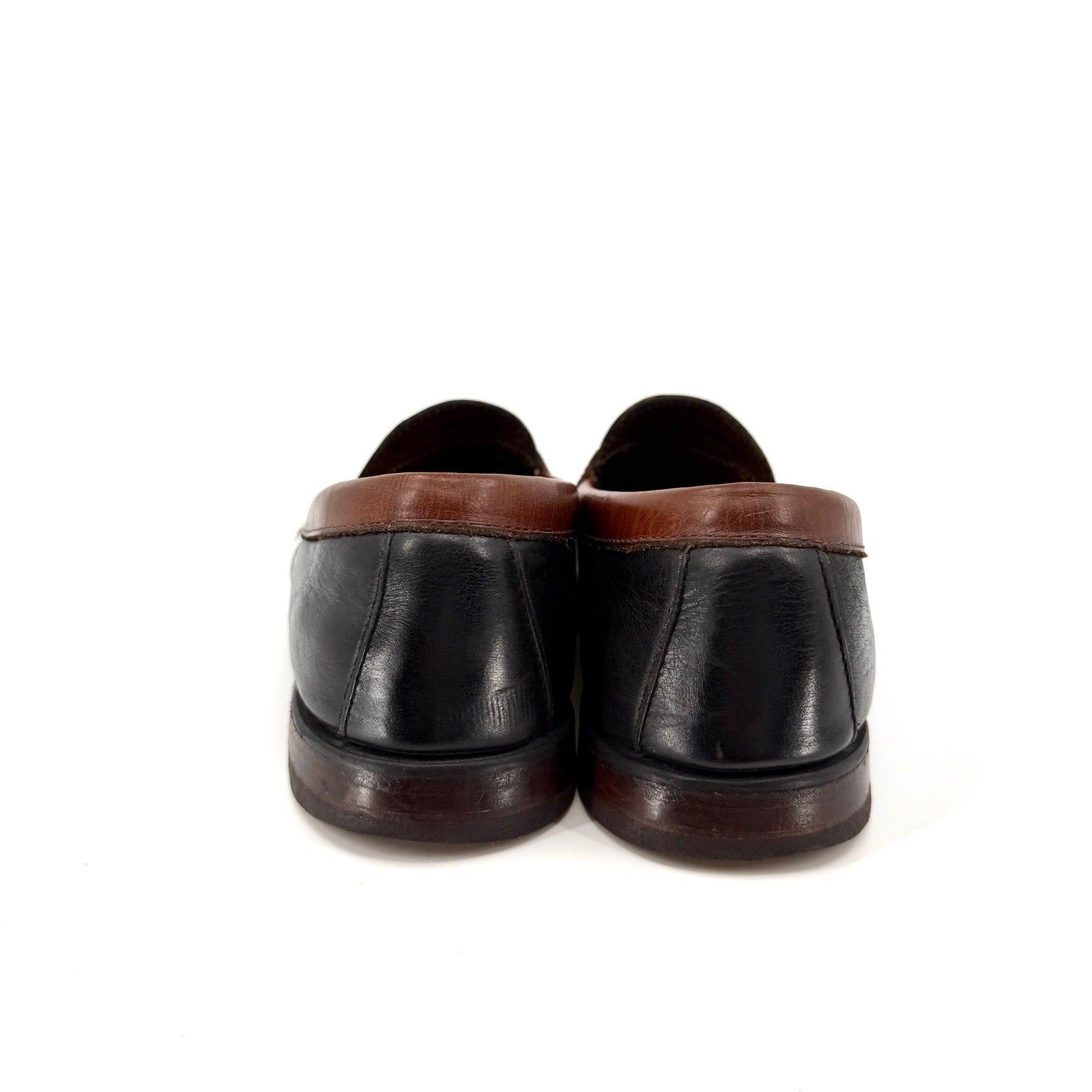 GH Bass Weejuns 75th Anniversary Black Brown Leather Penny Loafers