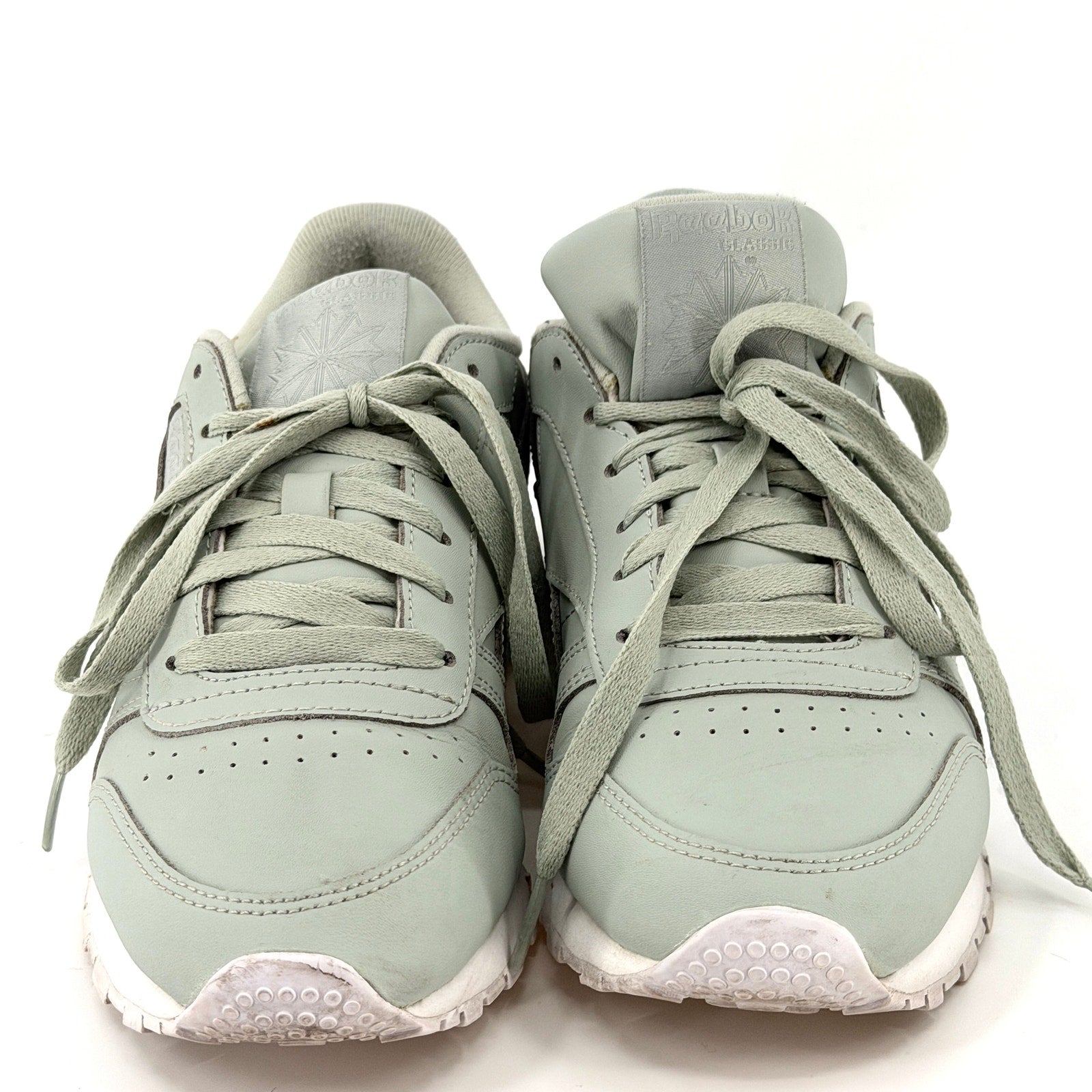 Reebok Sea Spray Green Genuine Leather Classic Sneakers